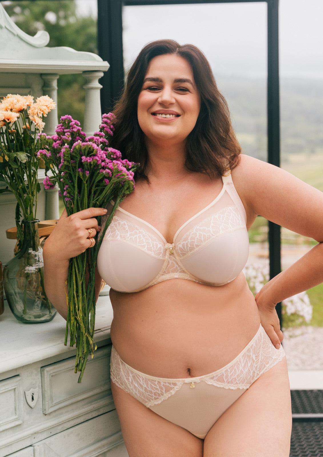 Amelia - A910 Soft Full Cup Side Support BH Gelb